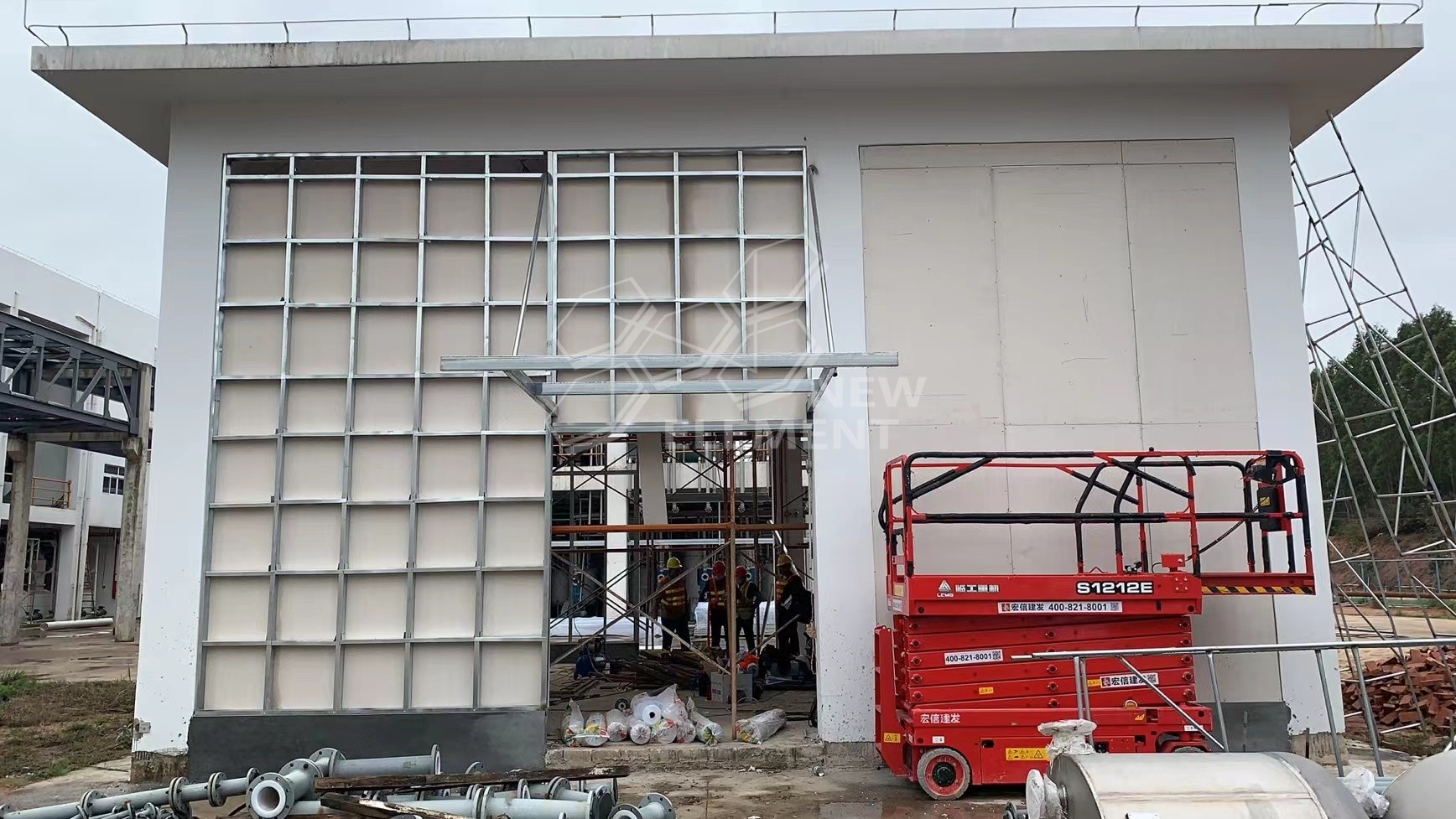 Fiber Cement Wall Panels For Explosion Protection
