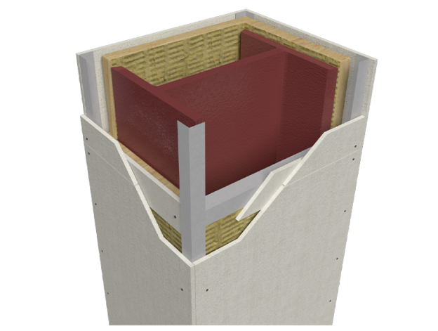 structural steel protection system for buildings